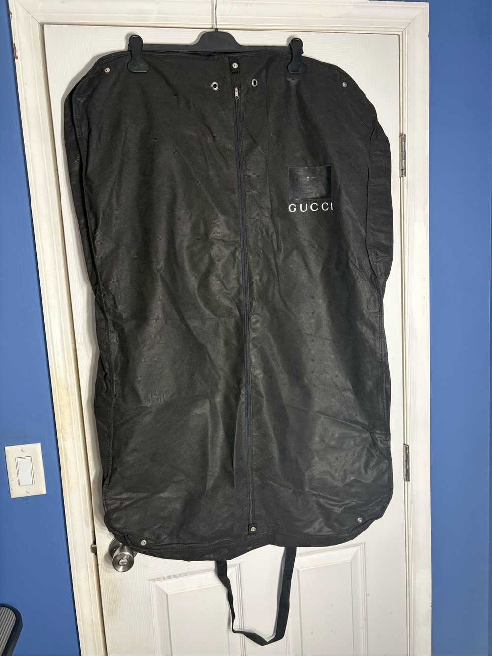Gucci Black Men's Garment Bag with Logo